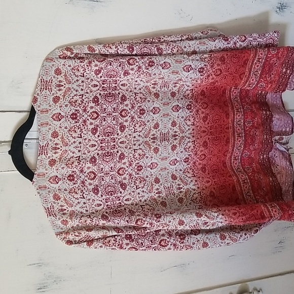 Simply Emma Paisley *Bohemian style Blouse  sz 2X - Picture 4 of 4